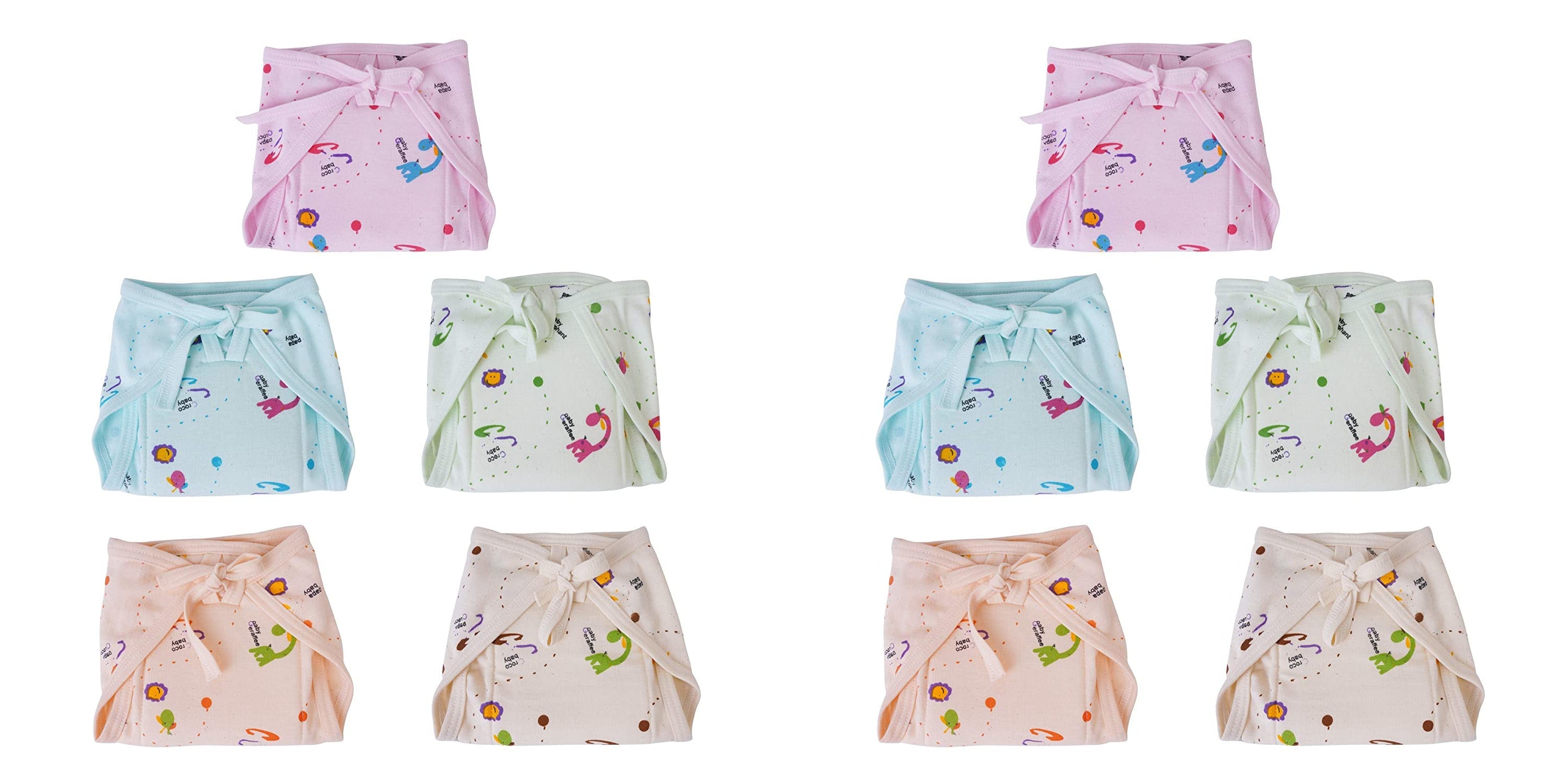 New Born Baby Cotton Cloth Nappies pack of 10