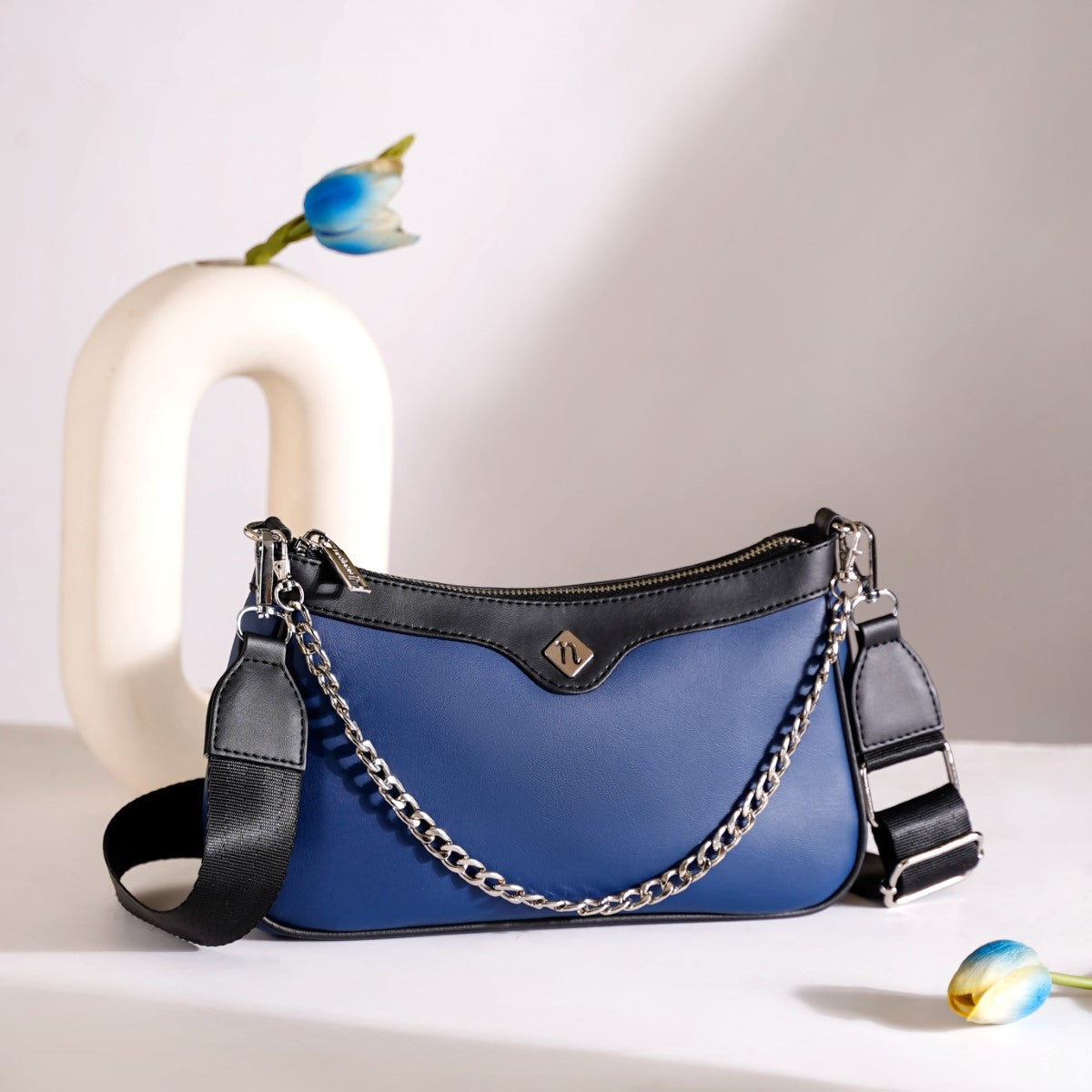 Lusso Blue Sling Handbag
