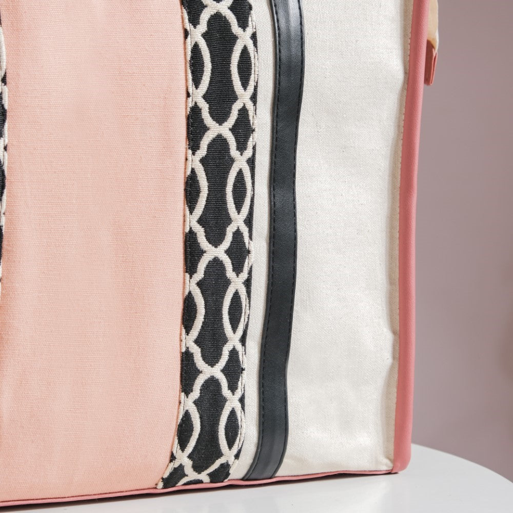 Eco Canvas Tote Bag Pink Large 17 X 12 Inch