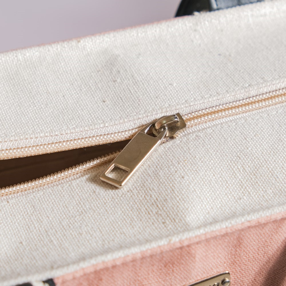 Eco Canvas Tote Bag Pink Large 17 X 12 Inch