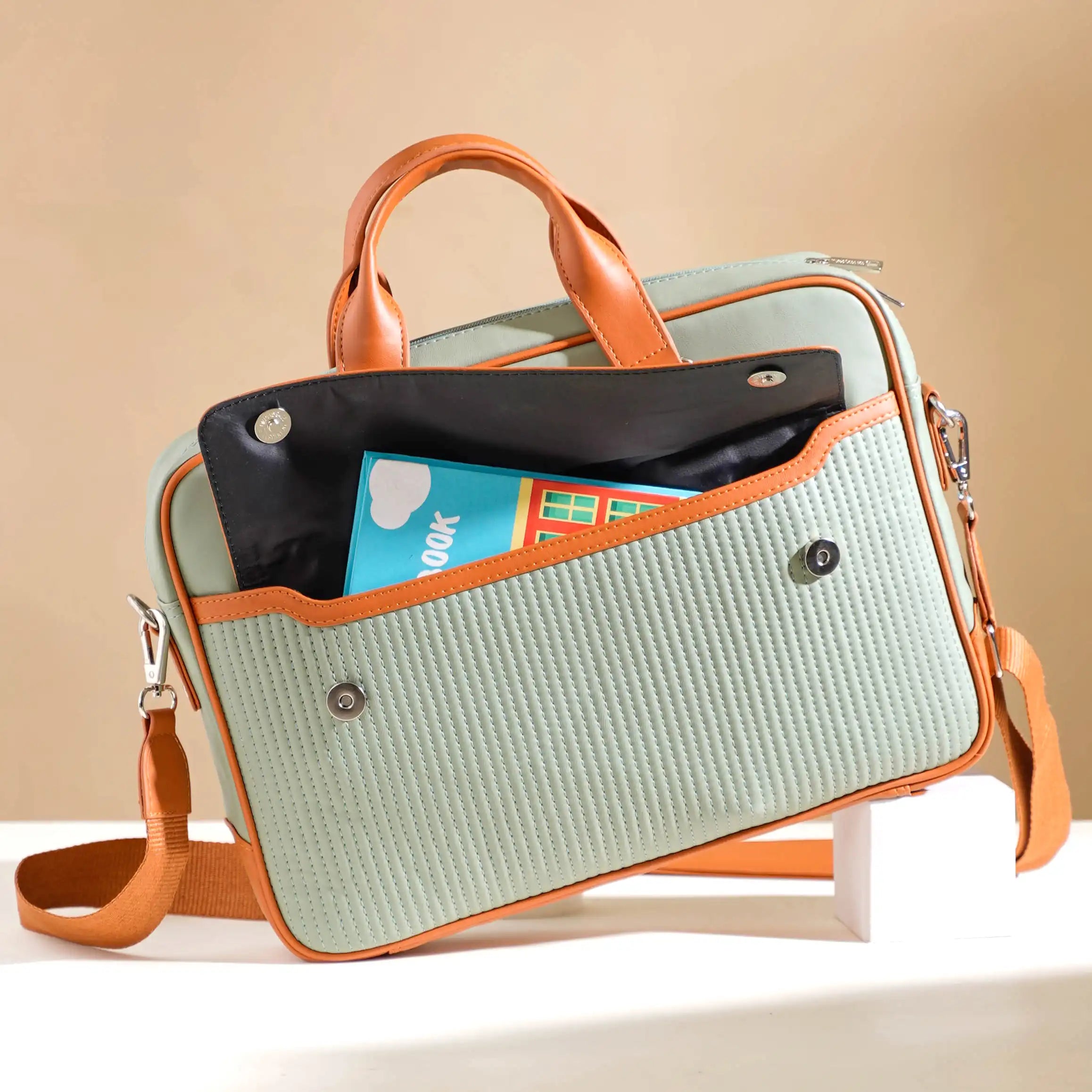 La Fusion Vegan Leather Laptop Organiser Bag 14