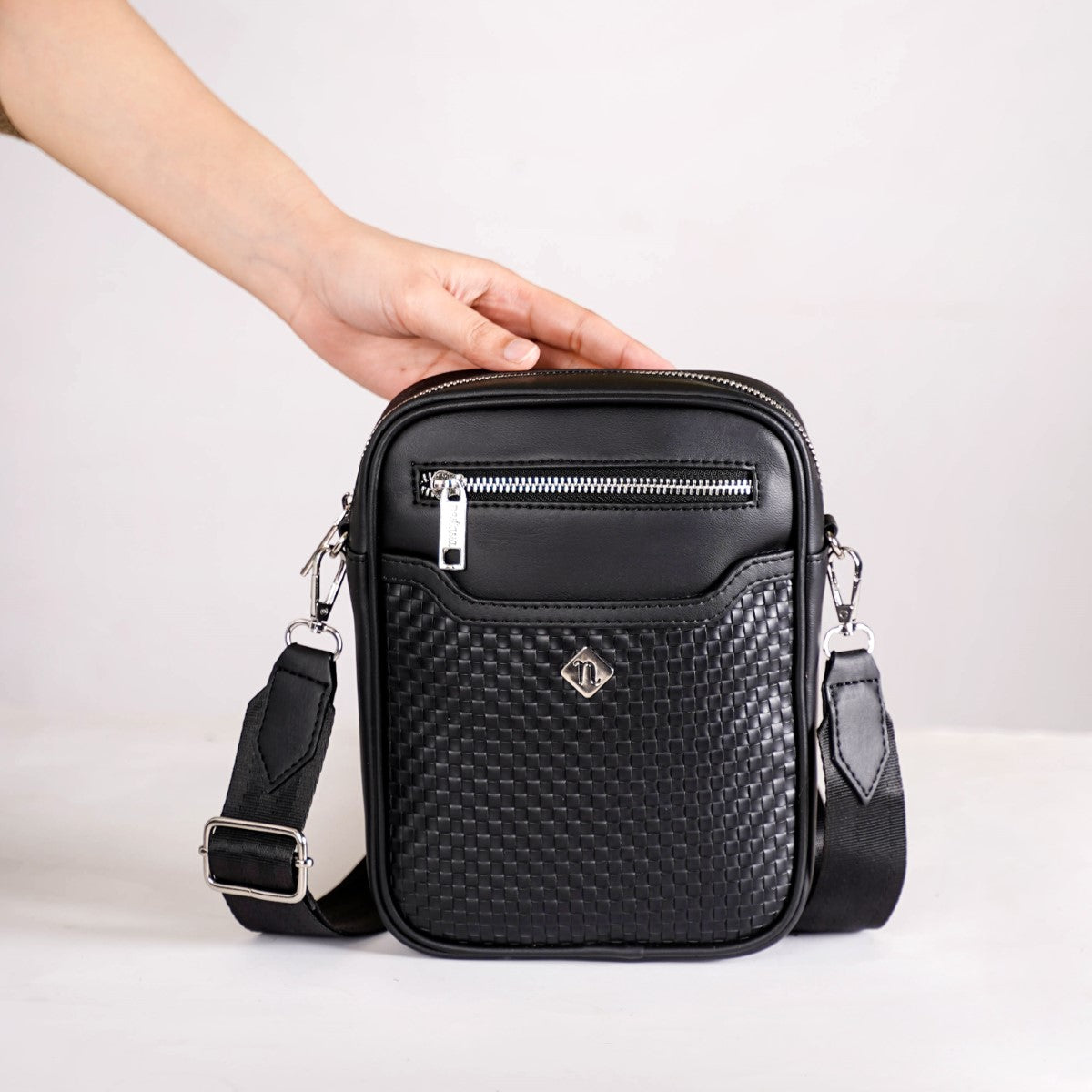 Luxe Crossbody Belt Bag Black