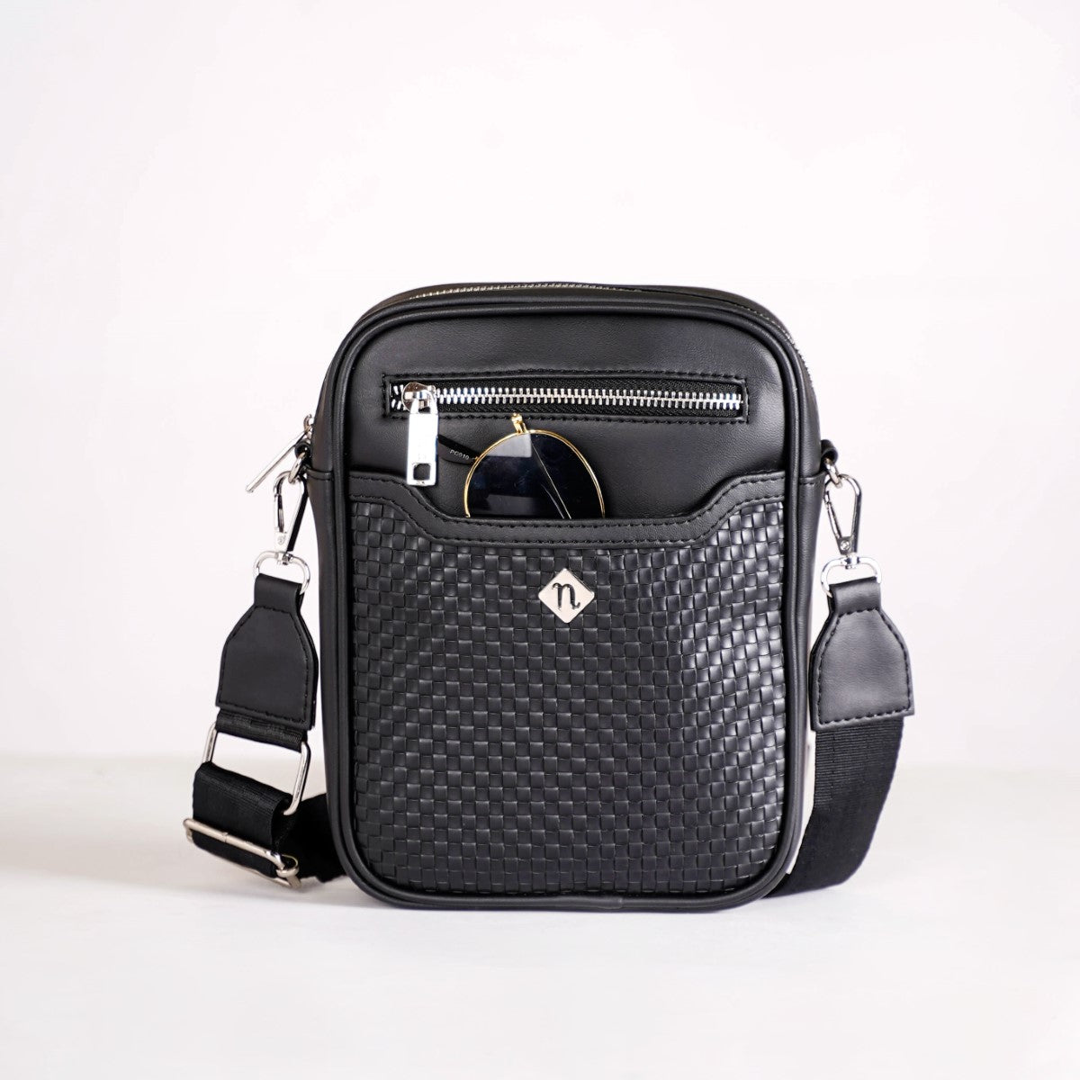 Luxe Crossbody Belt Bag Black