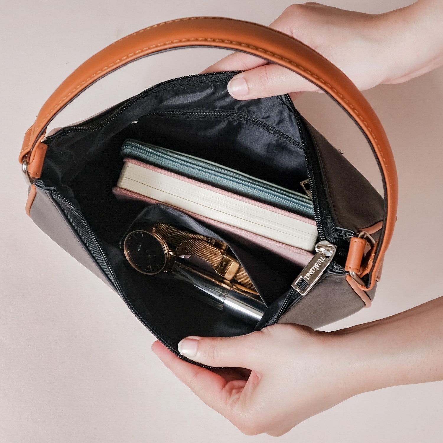 Moon Shoulder Bag For Women Black
