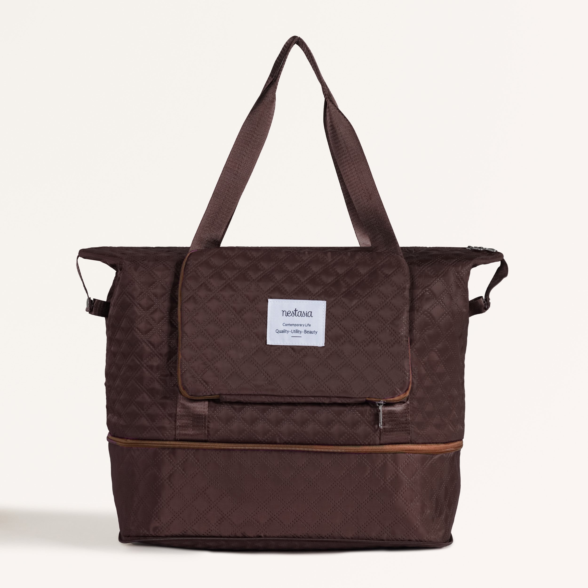 Montara Extendable Foldable Bag Dark Brown