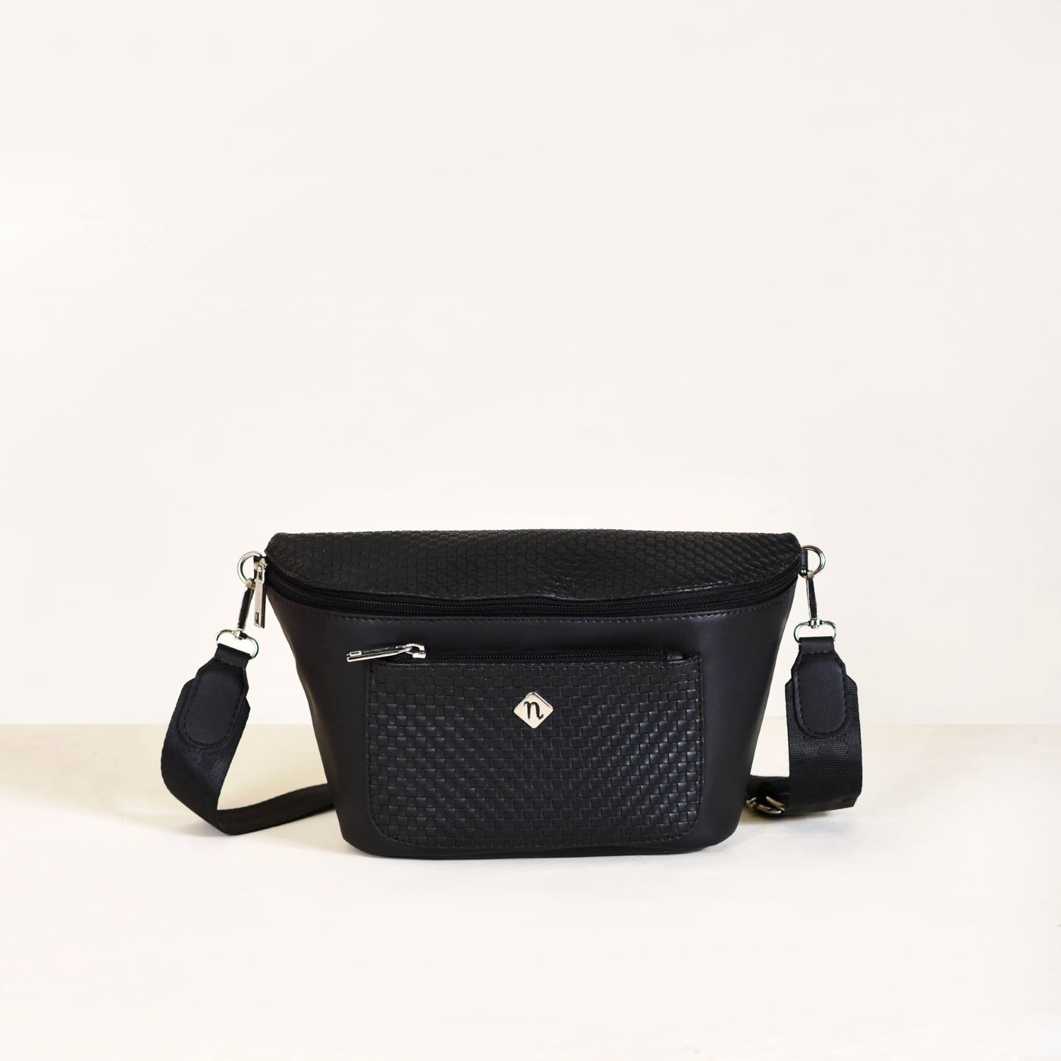 Unisex Black Crossbody Bag