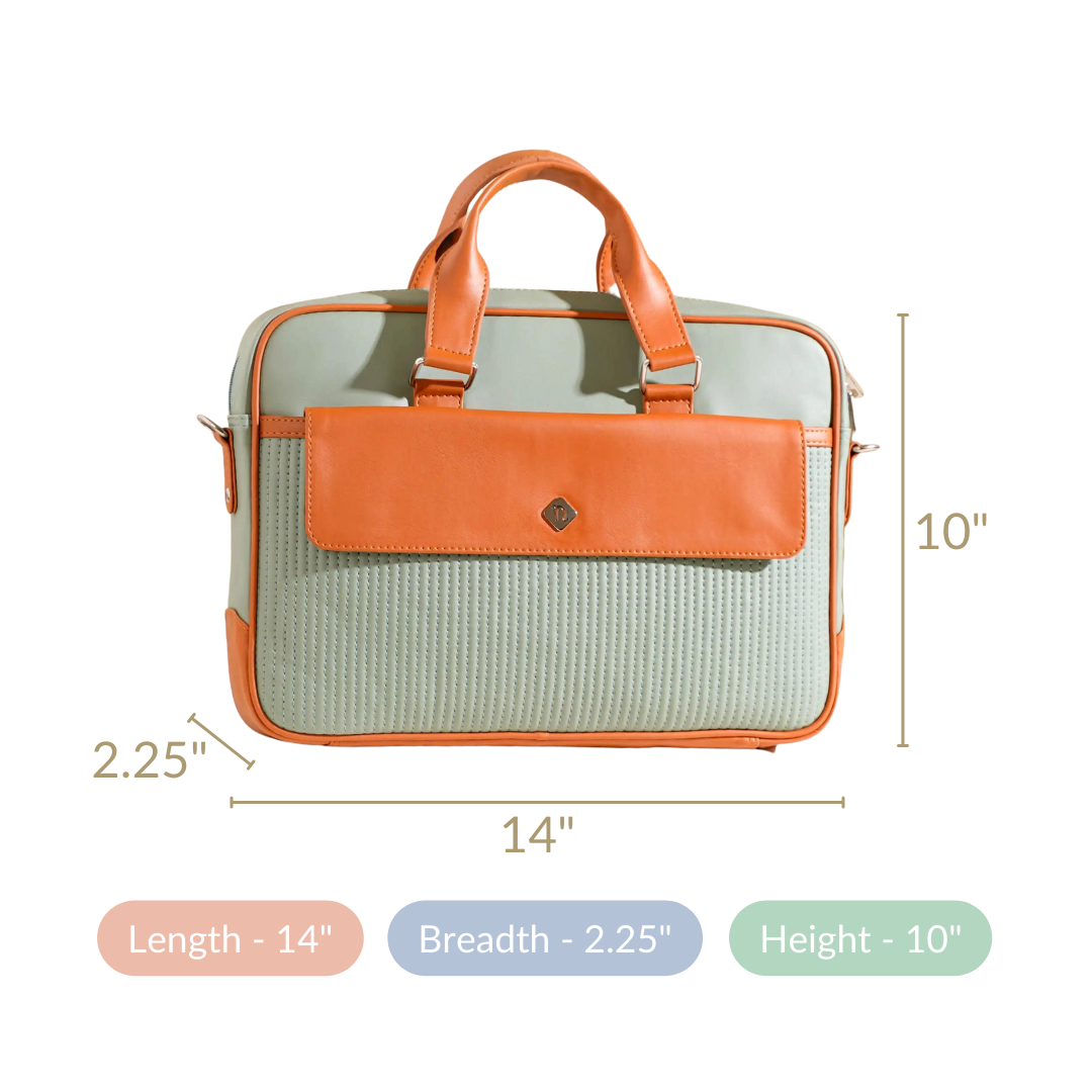 La Fusion Vegan Leather Laptop Organiser Bag 14