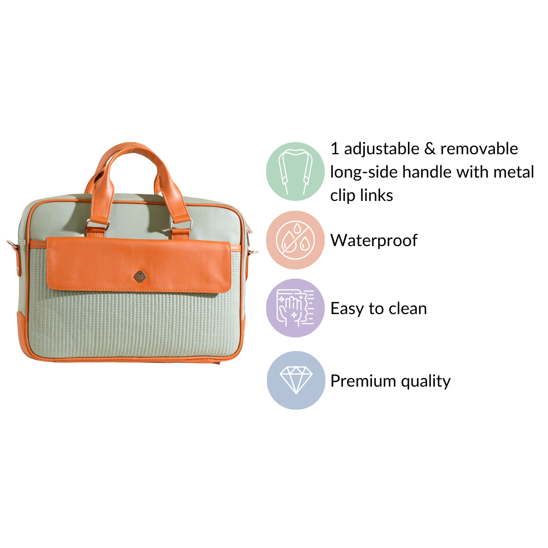 La Fusion Vegan Leather Laptop Organiser Bag 14