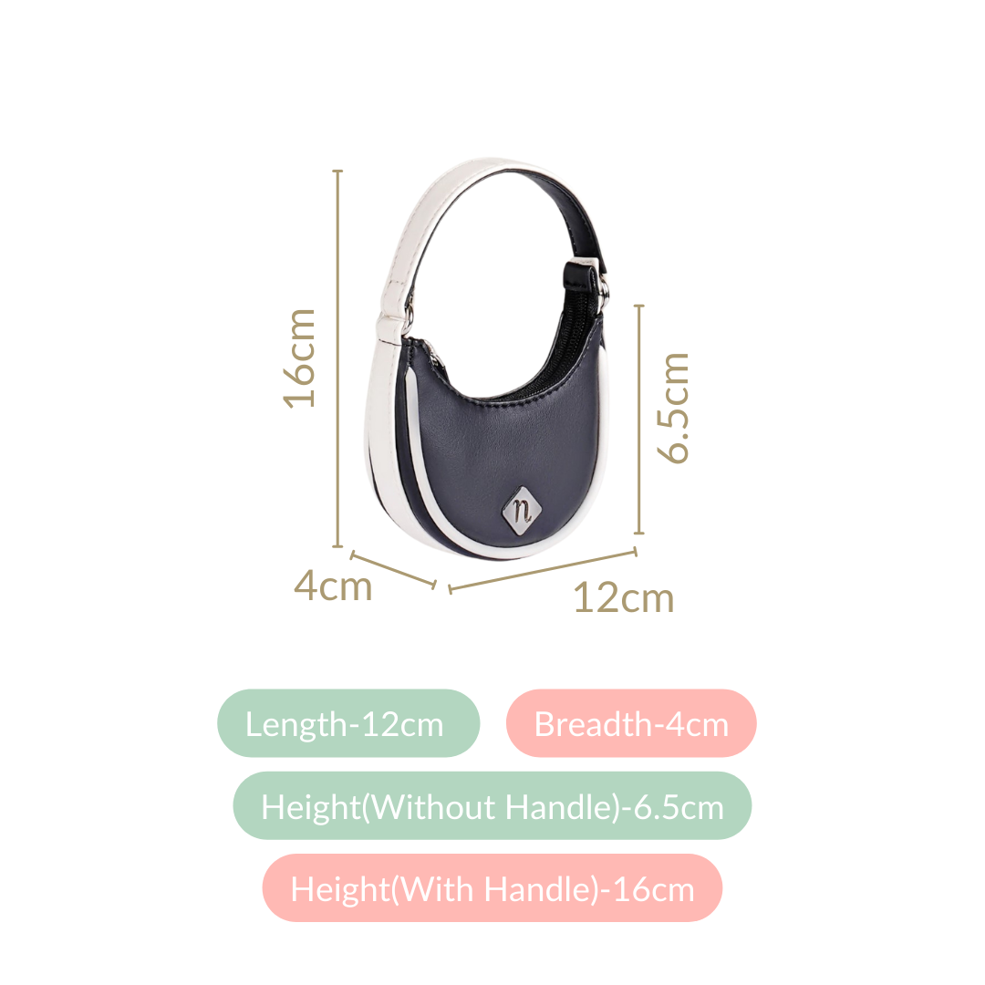 Mini Crescent Bag Black