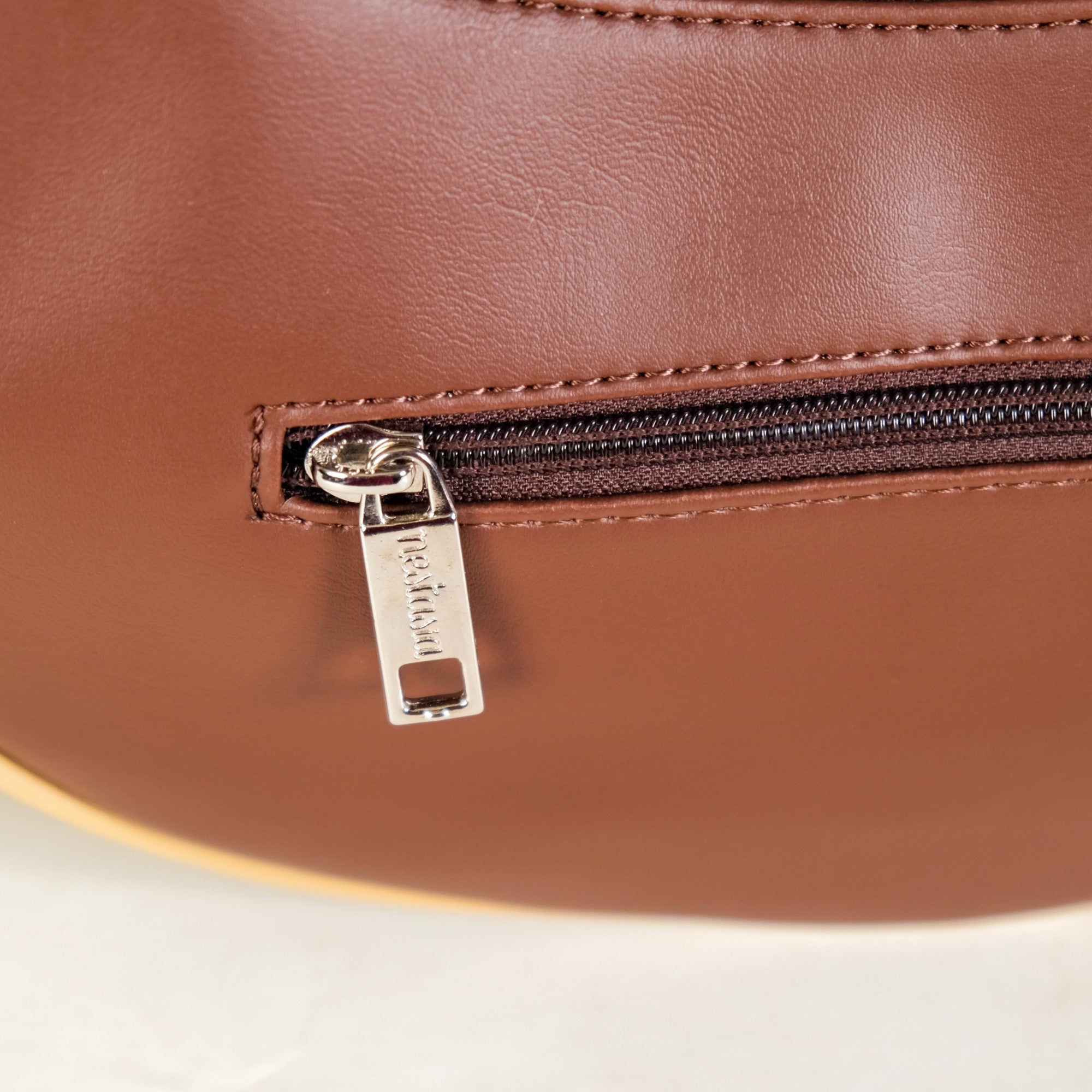 Coffee Brown Moon Handbag For Women